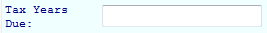 3. Tax years Due Field