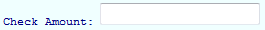5. Check  Amount Field