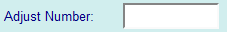 6. Adjustment Number